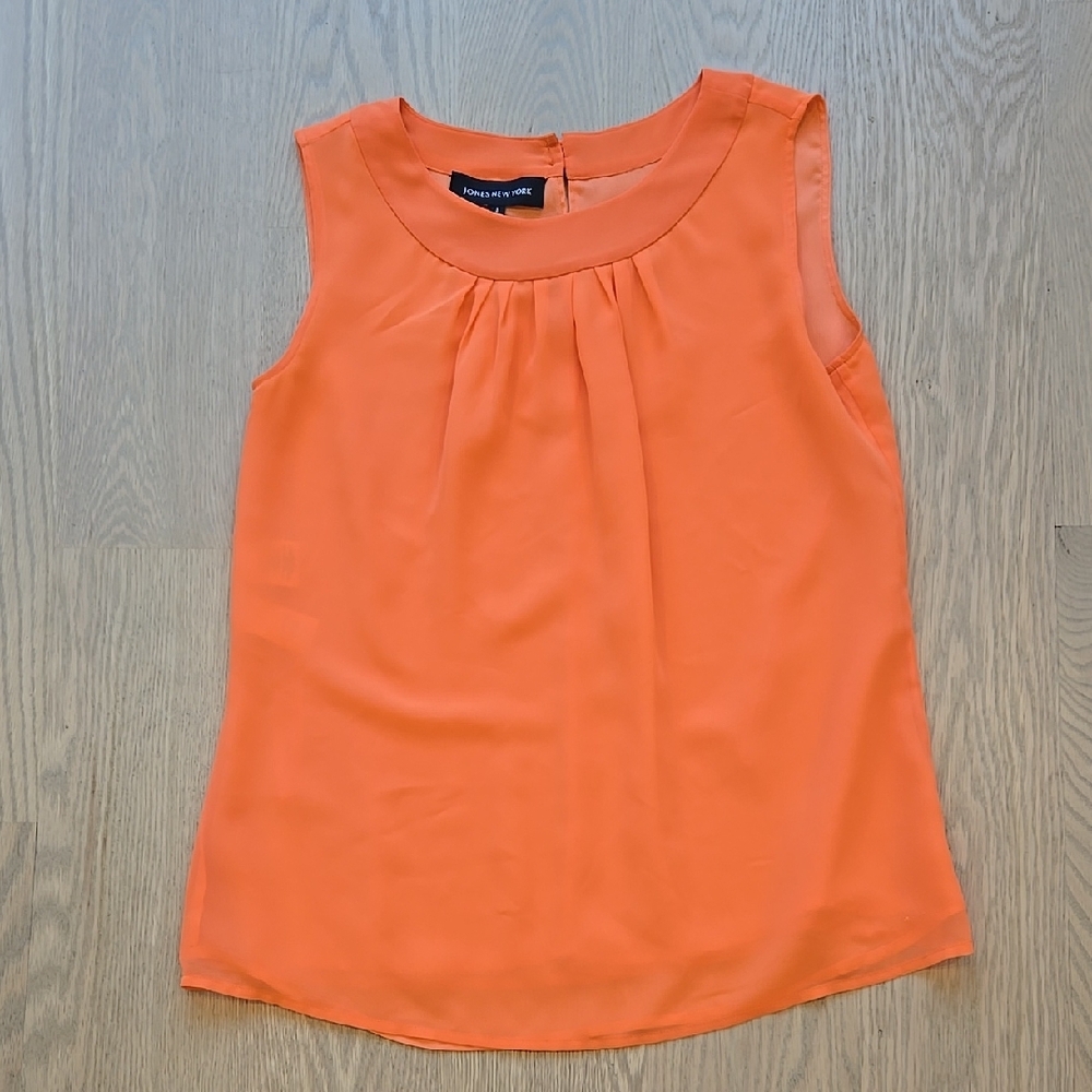 Orange Sleeveless Top by Daniel Rainn